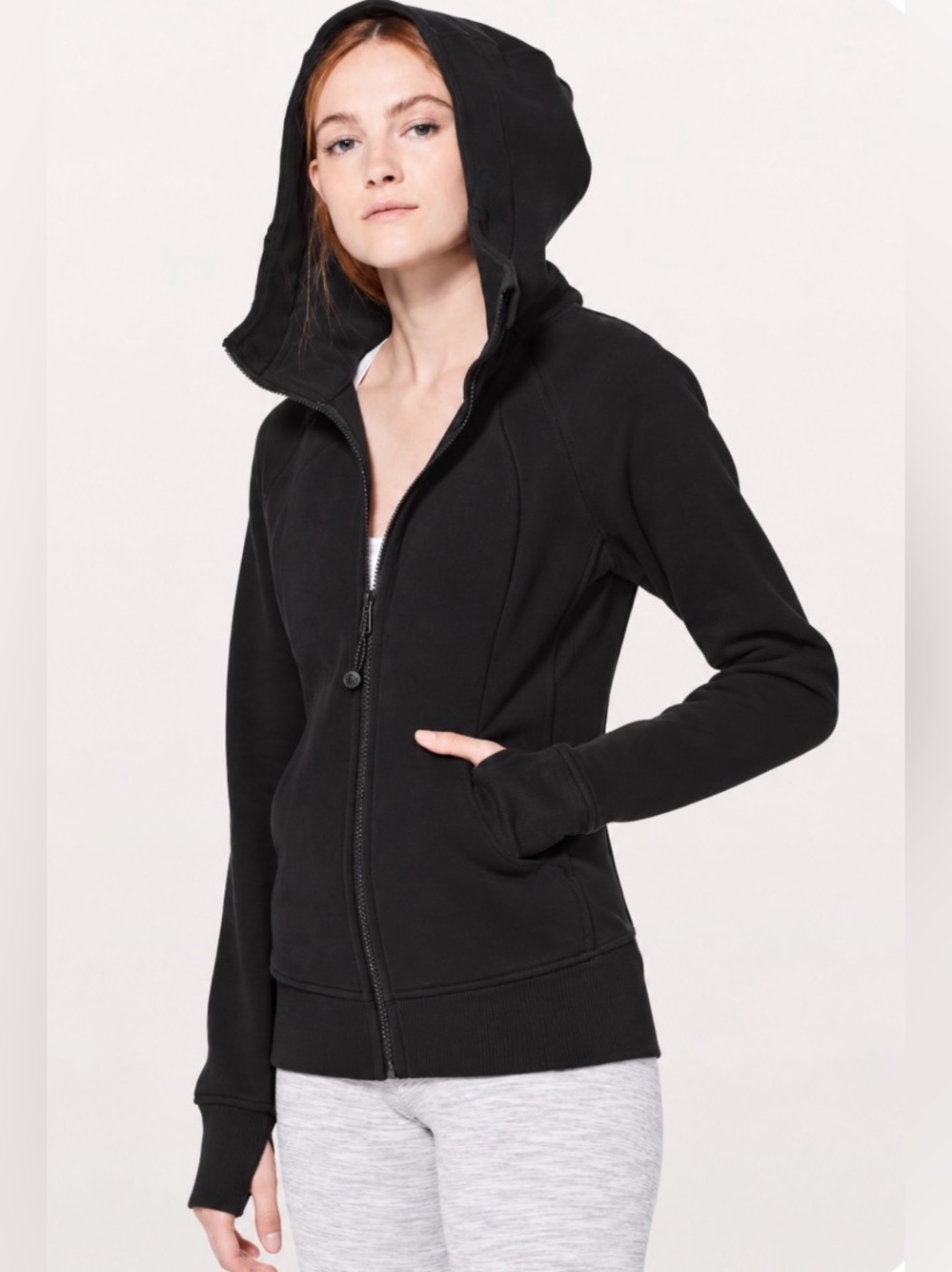 Lululemon Scuba Full Zip Hoodie IV Black Jacket Size 4